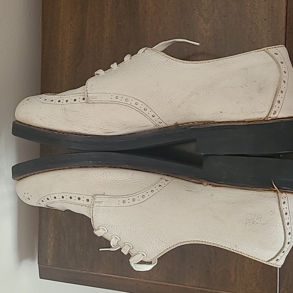 Footjoy Vintage White Oxford Lace-Up Shoes - Picture 4 of 5